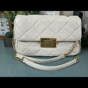 Michael Kors Vanilla white Sloan shoulder bag